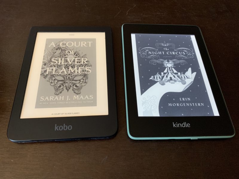 Kobo Clara eReader and Amazon Kindle Paperwhite eReader